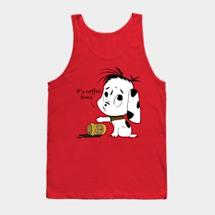 It's Coffee Time Puppy Tank Top